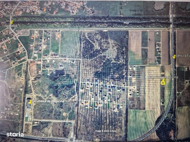Teren de Vanzare 633 mp in Ghiroda Pret 69.900 Euro - 2