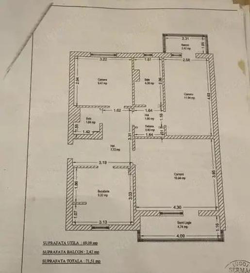 Apartament 3 camere decomandat etaj 3 amenajat Dorobantilor model mare - 8