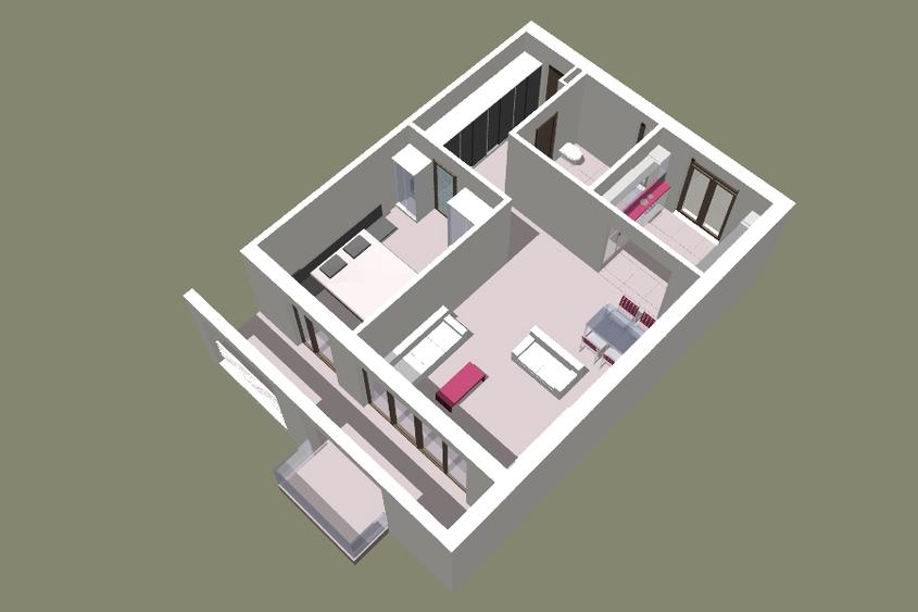 2 camere decomandat in vila, etaj 1 - 20