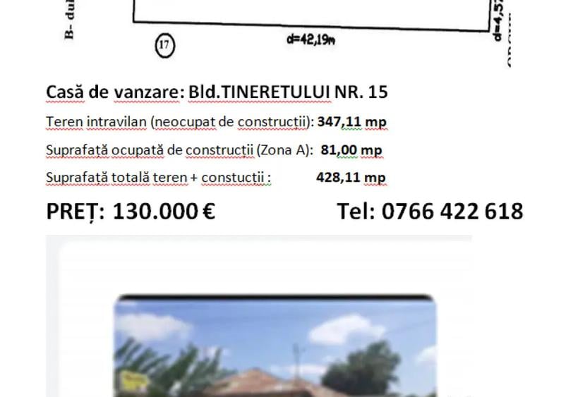 Casa de vanzare - folosita ca spatiu comercial - 1