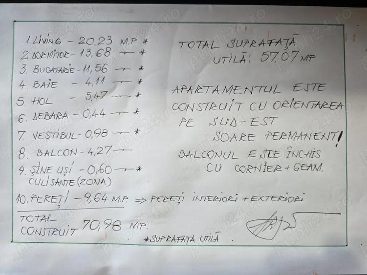 Apartament cu 2 camere decomandat în Dristor