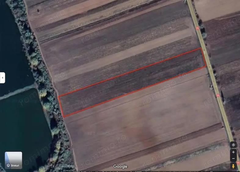 Teren Nucet 8018m Deschidere 21m la DN71 Targoviste - 2