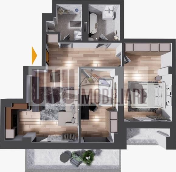 Apartament Nou, Nicolina, 3 camere, 90 mp - 1