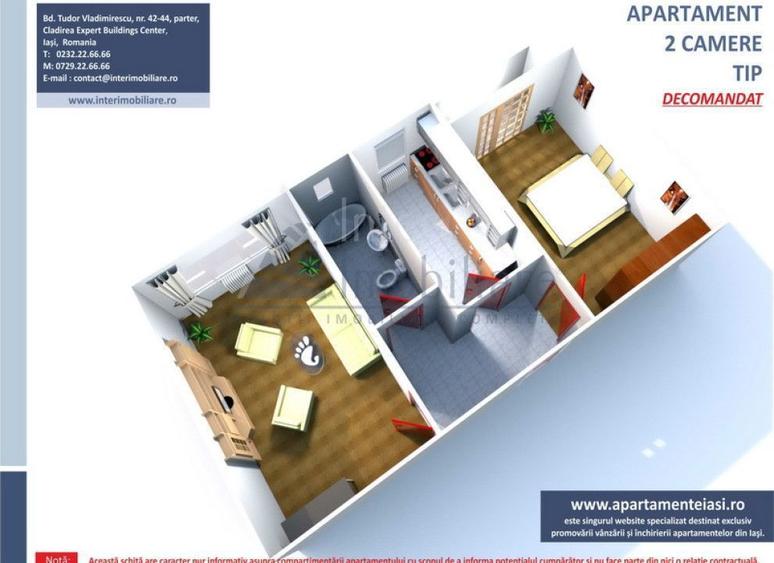 Apartament 2 camere Tatarasi , 54 metri, etaj 3 Cod:162020 - 6