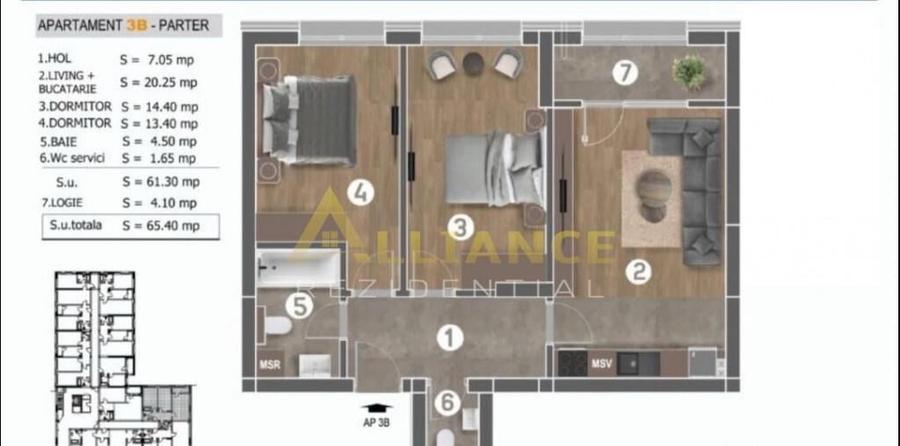 3 camere Berceni sector 4 - 10