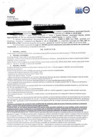 Vand teren intravilan, Sacele , pretabil P+ 3+M ! - 2