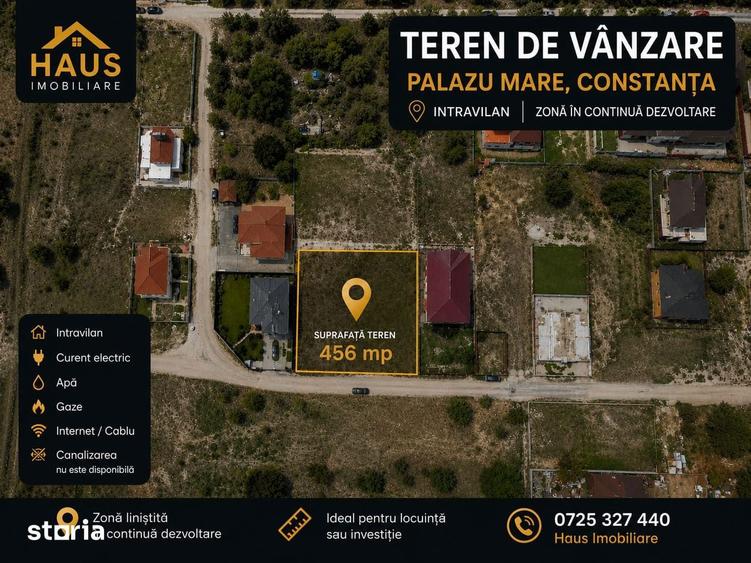 Palazu Mare Teren Intravilan 456 mp Deschidere 17,80 ml Utilitati l - 3
