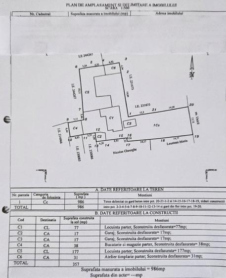 Faleza Nord - strada Unirii - teren 986 mp + casa (langa Scoala Colibri) - 8