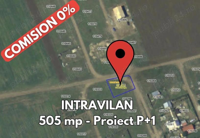 COMISION 0% - Teren 505mp Techirghiol Proiect Casa P+1 - Deschidere 2 Strazi - 5