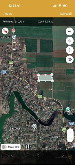 Teren intravilan de vanzare Com. Sinesti Jud. Ialomita - 1