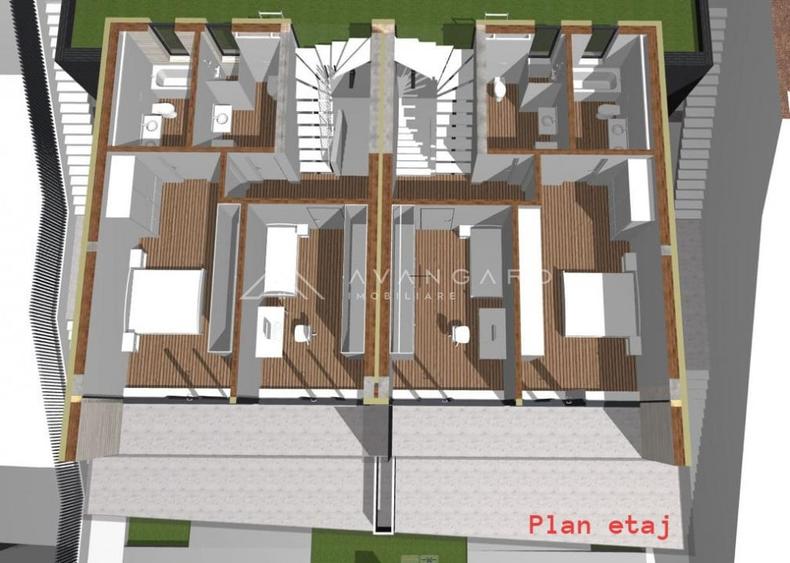 Duplex cu arhitectura aparte | 170 mp | Teren 225 mp | Cartier Europa - 6