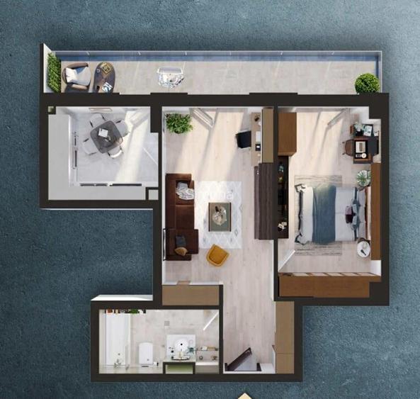 Apartament 2camere finisate- in complexul rezidential Elite
