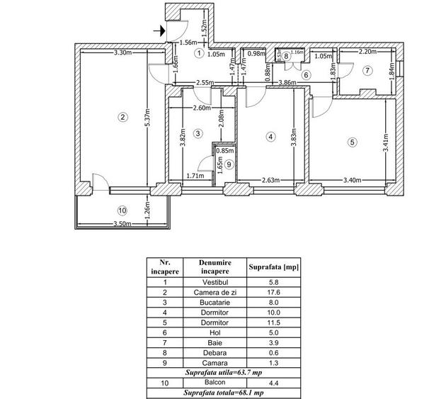 Pantelimon, 3 camere decomandat, confort 1, parc Morarilor, 10 min. metrou - 8