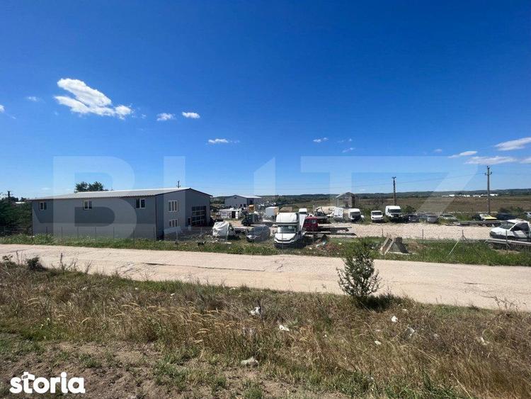 Teren 5000 mp cu hala de 280 mp in Isalnita, cu deschidere la E79 - 5