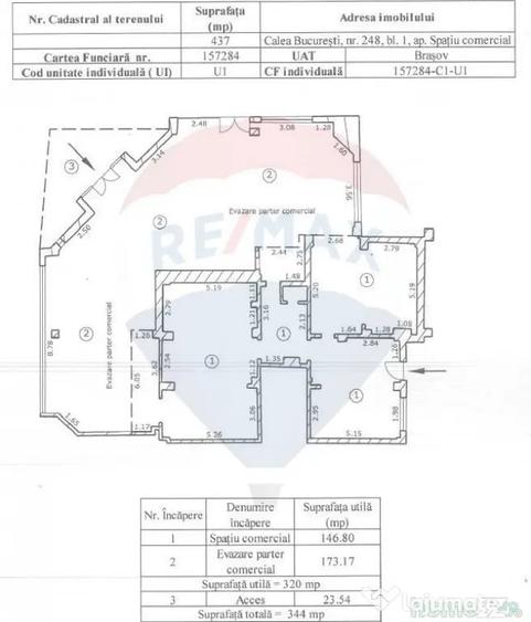 Spațiu comercial, de 320 mp, în Calea București