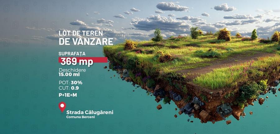 De vanzare teren intravilan – 369 mp | Comuna Berceni - 1
