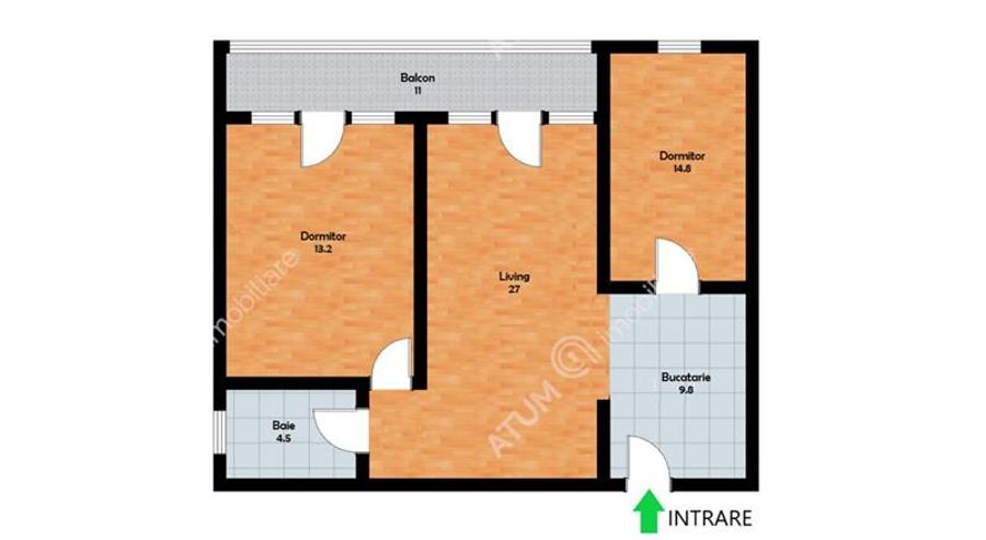 Apartament cu 3 camere decomandate in zona Doamna Stanca Sibiu - 6