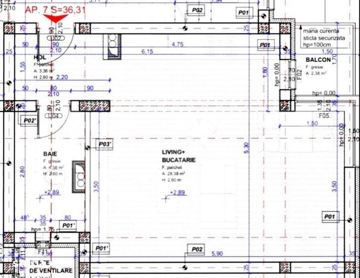 Apartament cu o camera, 36 mp, etajul 1, mobilat, utilat, Zona Toronta - 2
