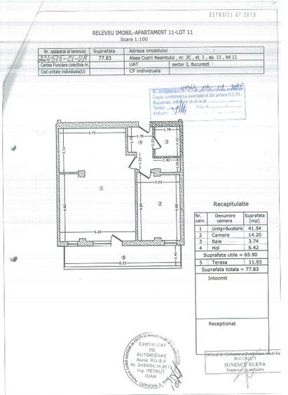 Apartament 2 camere – Titan | Codrii Residence | Parcare Inclusa | Etaj 1 - 13