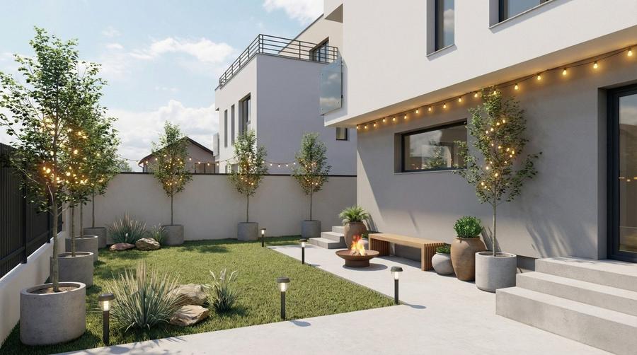 Casa individuala cu 4 camere in stil mediteranean. Comision 0 - 2