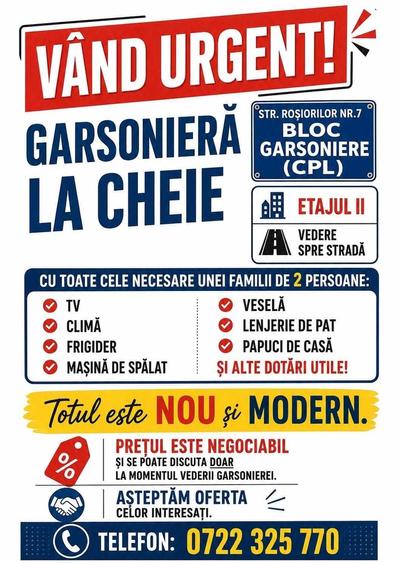Garsonieră decomandată în UTA