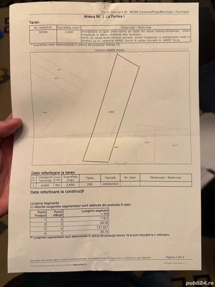 Inchiriez teren extravilan Comuna Turcine?ti, Aleea Poligonului - 2