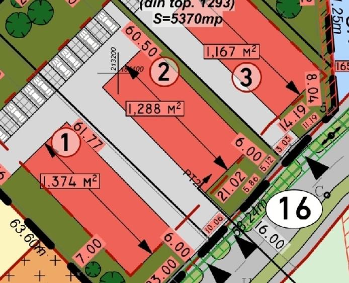 De vanzare una sau 3 parcele alaturate de servicii sau hala de depozitare 1300mp - 1