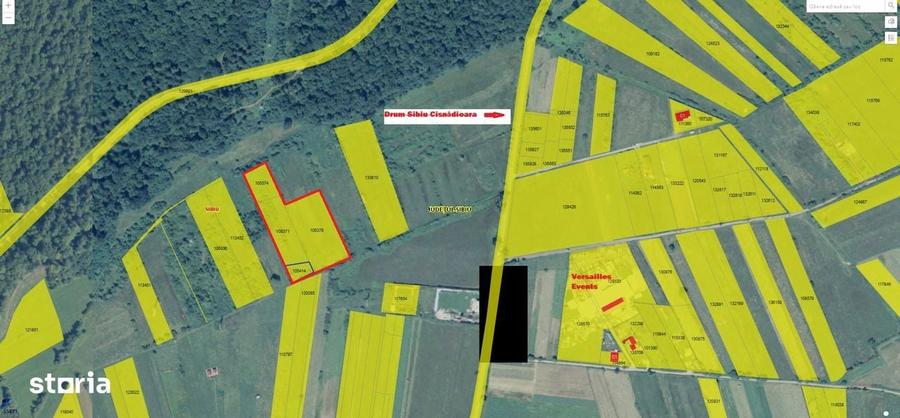 Teren 11350 m2 Sibiu, langa Padurea Dumbrava drum Sibiu-Cisnadioara - 4