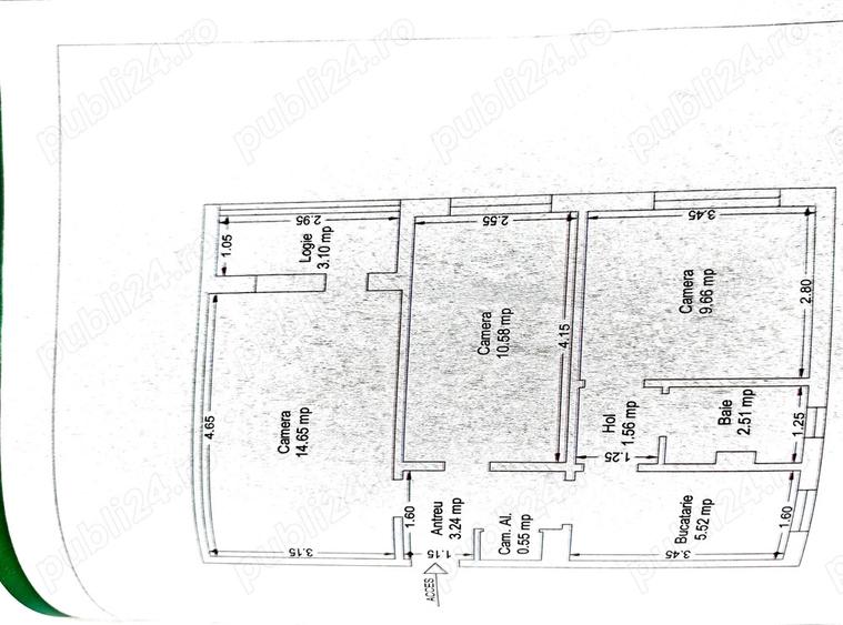 Vand apartament 3 camere, Zona 5 Col?uri. - 4