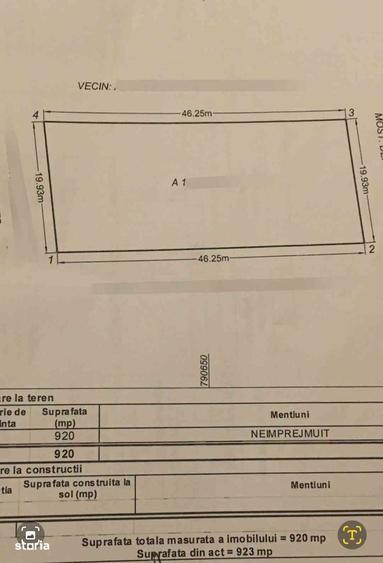 Teren 920 mp Tuzla - 2
