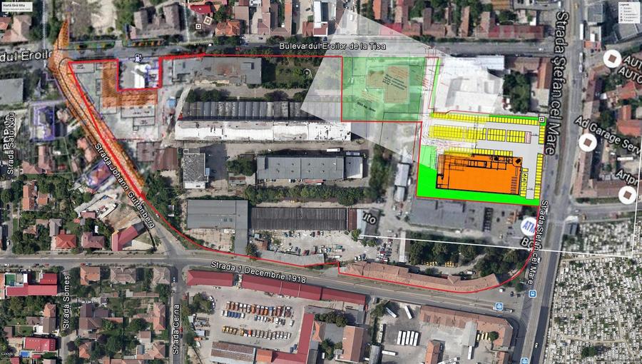Teren Construcții intravilan de 47225 mp, în Complex Studențesc