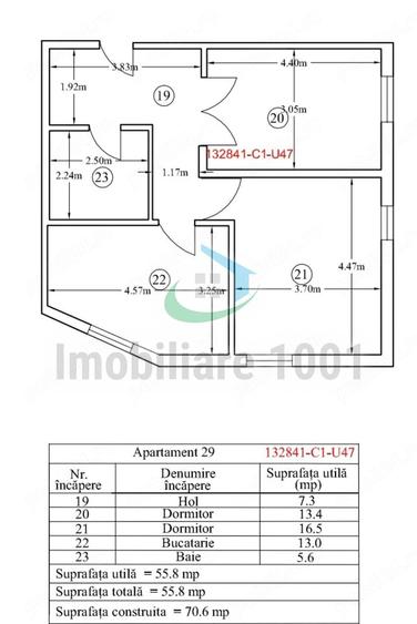 Apartament cu 3 camere, imobil nou, mansarda, zona centrala - 12