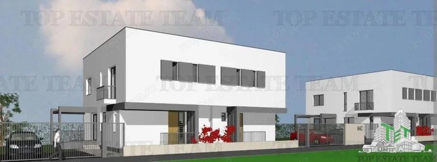 Vila individuala cuplata, in complex rezidential modern, cu 4 camere, toate utilitatile, Drumul Tabe - 1