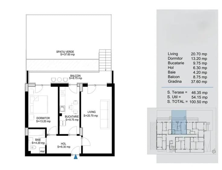 Titan Pallady Metrou 2 Camere Decomandat spatios cu terasa si gradina - 9