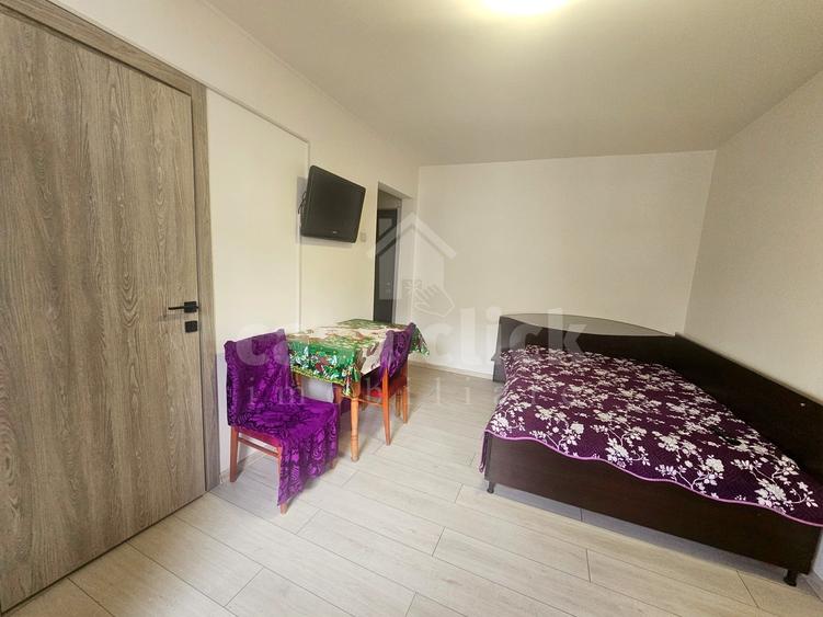 Apartament 1 cameră Micro 38, mobilat, centrală, etaj 2 - 2