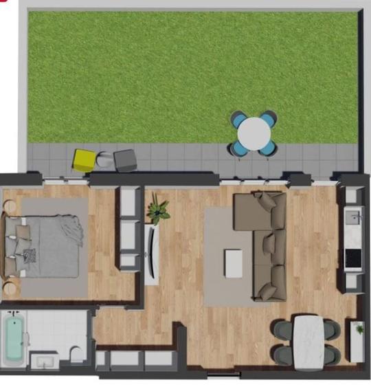 Apartament cu 2, camere, zona Vivo, parcari subterane - 39