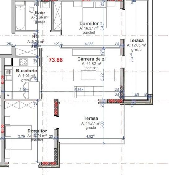 Apartament 3 camere de vanzare in Intre Lacuri, Cluj Napoca - 2