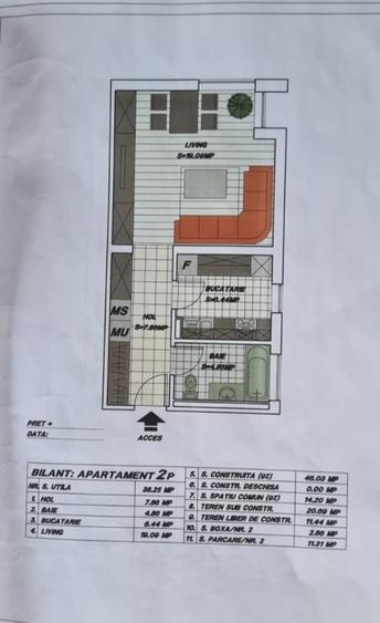 Garsoniera dubla-curte privata 90 mp-Complex Aurel Persu-Berceni-Comision 0 - 5