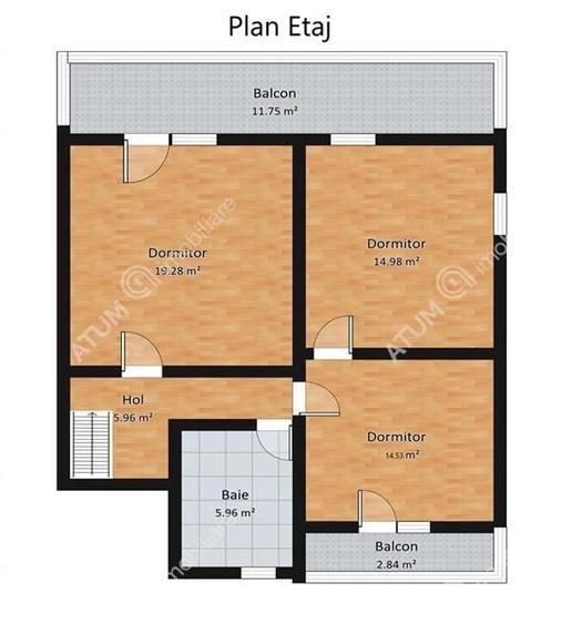 Casa Duplex cu 5 camere si teren de 255 mp situata in Cisnadie - 7