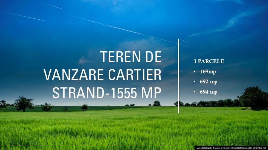 Teren de vanzare 1555 mp cartier Strand II! - 1
