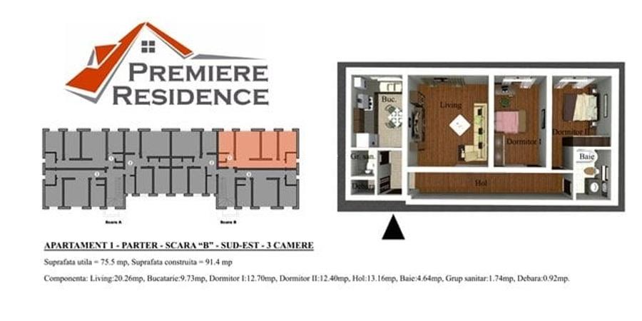 Apartament cu 3 camere decomandat în Tractorul Apartament cu 3 camere decomandat în Tractorul