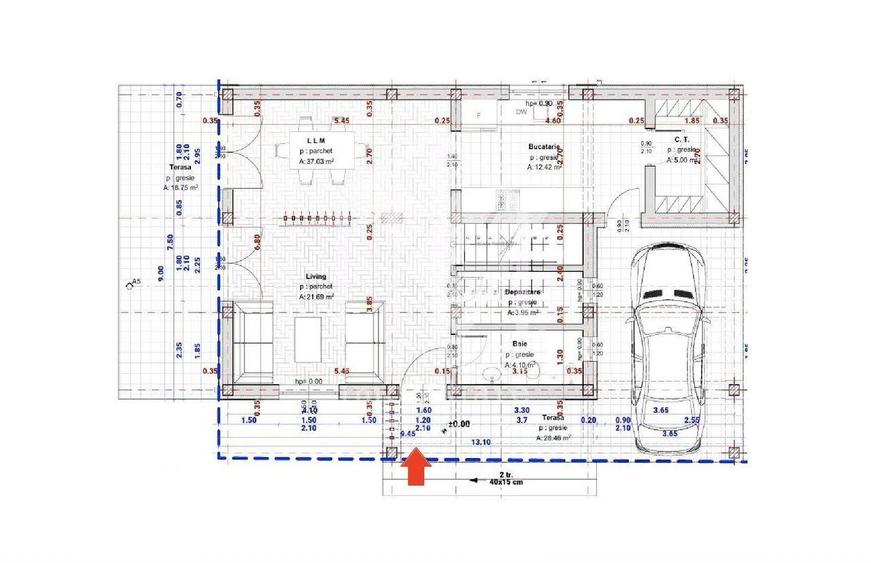 Casa individuala cu 4 camere, 130mp utili+terasa (19mp), teren 360mp - 10