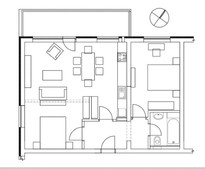 Apartament generos de 2 camere-Sinaia, zona Izvor - 12