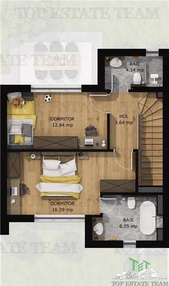 Cartier de case securizat cu bariera - 18