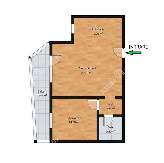Apartament intabulat cu 2 camere si terasa etajul 1 zona Rahovei - 6