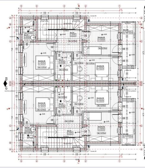Teren autorizat de vanzare , pentru 5 DUPLEXURI ,Floresti - 4