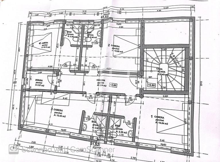 Casa individuala in zona centrala, P + 3 , pretabil pentru investitii. - 6