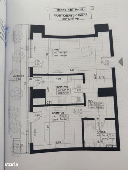 Apartament cu 2 camere în Copou
