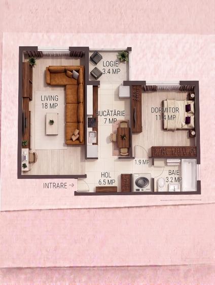Persoana fizica vand apartament 2 Camere Decomandat | Gheorgheni (Godeanu) - 1