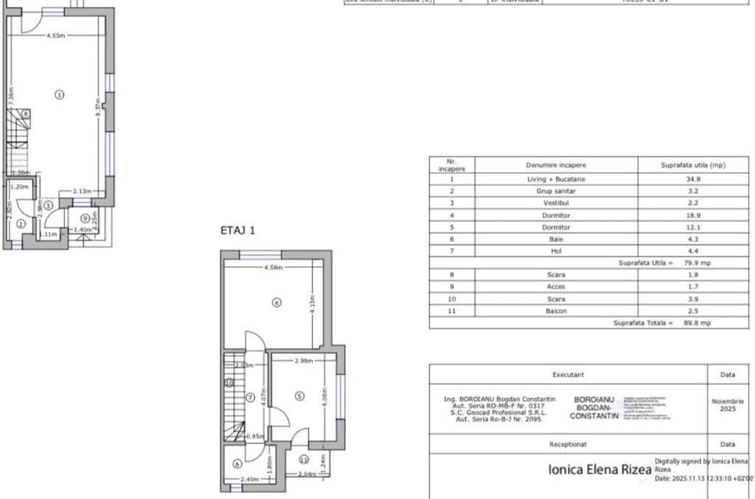 Duplex cu 3 camere cu Teren 210 Mp în Berceni
